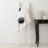 ヴィンテージ・サン・バースト付き漫画のクマの前足トラック シェルパブランケット (インサイチュ)