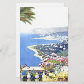 ヴィンテージ サン レーモ イタリア ヨーロッパ 旅行 便箋 (正面/裏面)