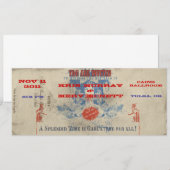 ヴィンテージ サーカス ご招待 招待状 (正面/裏面)