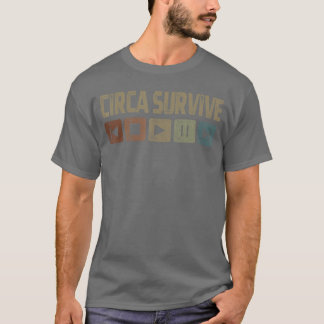 ヴィンテージ サーカス サバイブ レトロ カセット ロック 2010年代 M Tシャツ