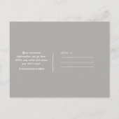 ヴィンテージ サーカス ストライプ 保存日 パーティー 案内ポストカード (裏面)