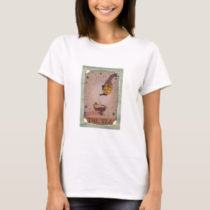 ヴィンテージ・ザ・ティー・タロット・マジカル・ケトル＆ティーカップ・カード Tシャツ