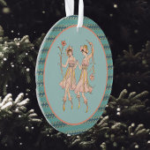 ヴィンテージ・シェイクスピアの花壇の女性 オーナメント