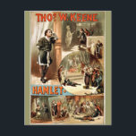 ヴィンテージ・シェイクスピア・ハムレット1884年、 ポストカード<br><div class="desc">ヴィンテージシェイクスピアのハムレット1884年葉書。VIRGINIA5050* -すべての行事のためのクリエイティブと珍しい贈り物www.zazzle.com/virginia5050*国際的 GITS at zazzle.com/InternationalGifts,  Florida Gift Store at zazzle.com/FloridaGiftStore*,  RETIREMENT GIFT STORE at zazzle.com/RetirementGiftStore,  I LOVE GIFT STORE at zazzle.com/ILoveGiftStore,  and THE REGION GIFT STORE at zazzle.com/BirthdayGiftStore*</div>