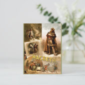 ヴィンテージ – シェークスピアのマクベス, 1884 ポストカード (スタンド正面)