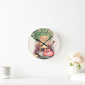 ヴィンテージ·シャムロック·ハート·鍵·セント·パトリックの日 ラウンド壁時計 (ホーム)