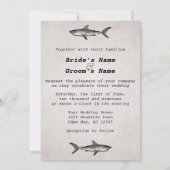 ヴィンテージ　シャークの結婚式 Eat Drink and be Married 招待状 (裏面)