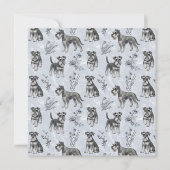 ヴィンテージ・シュナウザー好きのためのジュイ・ド・トゥワール サンキューカード (裏面)