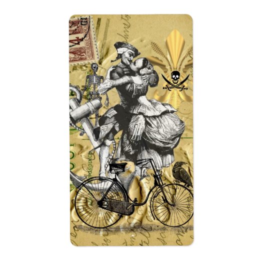 ヴィンテージ・シュームパンク海賊 ラベル (正面)