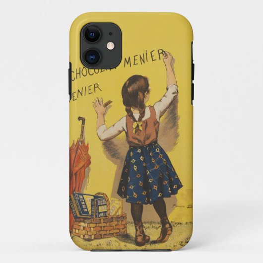 ヴィンテージ ショコラ・ムニエ フランス ポスター ブイッセ アート Case-Mate iPhoneケース (裏面)