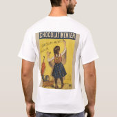 ヴィンテージ ショコラ・ムニエ フランス ポスター ブイッセ アート Tシャツ (裏面)