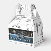 ヴィンテージ ショートウェーブラジオ受信機 フェイバーボックス (裏面サイド)