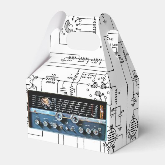 ヴィンテージ ショートウェーブラジオ受信機 フェイバーボックス (正面サイド)