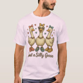 ヴィンテージ シリー グース ボウズ クロックス – 面白い カートゥーン Tシャツ (正面)