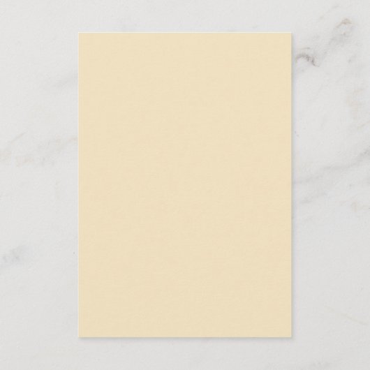 ヴィンテージ シルエット フラワー ウェディング レセプション カード (裏面)