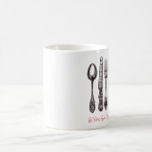 ヴィンテージ シルバーウェア オルネート アーティザン フード ビジネス コーヒーマグカップ (中央)