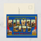 ヴィンテージ シルバーシティ NM 挨拶 ポストカード (正面/裏面)