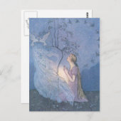 ヴィンテージ – シンデレラの願い。 ポストカード (正面/裏面)