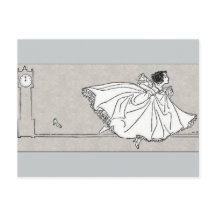 ヴィンテージ シンデレラ ガラスの靴のポストカード