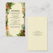 ヴィンテージ シークレット ガーデン ブック ラバー コテージコア エンクロージャーカード (正面/裏面)