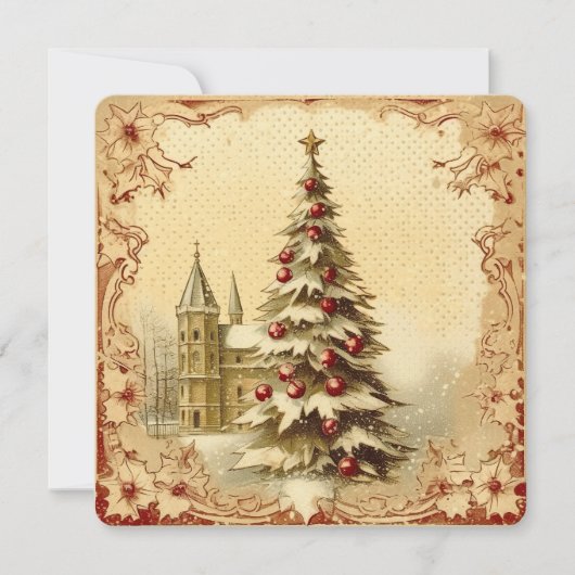 ヴィンテージ シーズンズ グリーティングス シーズンカード (正面)