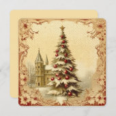 ヴィンテージ シーズンズ グリーティングス シーズンカード (正面/裏面)