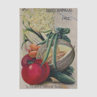 ヴィンテージ シードカタログ 1902年 シスラー 野菜 薄葉紙