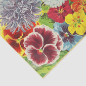 ヴィンテージ シード パケット デザイン フラワール デコパージュ 薄葉紙 (詳細)