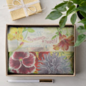 ヴィンテージ シード パケット デザイン フラワール デコパージュ 薄葉紙 (ギフト)