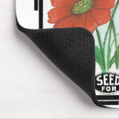 ヴィンテージ シード パケット ラベル アート、コリオプシス 花 マウスパッド (コーナー)