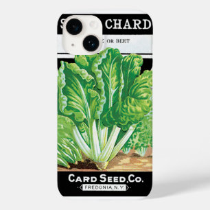 ヴィンテージ シード パケット ラベル アート、スイス チャード 野菜 Case-Mate iPhone 14ケース