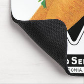 ヴィンテージ シード パケット ラベル アート、ダンヴァース ニンジン マウスパッド (コーナー)