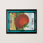 ヴィンテージ シード パケット ラベル アート、バートのシード トマト ジグソーパズル (横)