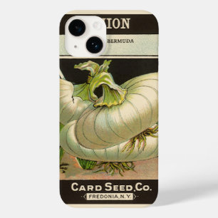 ヴィンテージ シード パケット ラベル アート ホワイト バハマ オニオン Case-Mate iPhone 14ケース