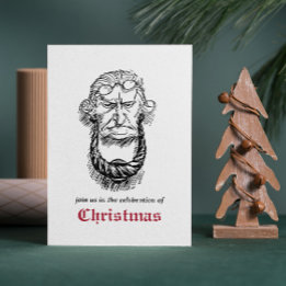 ヴィンテージ ジェイコブ・マーレー ディケンズ クリスマス・キャロル 招待状