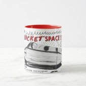 ヴィンテージ・ジェット・ロケット宇宙船 マグカップ (中央)