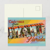 ヴィンテージ ジャクソンビル フロリダ ポストカード (正面/裏面)