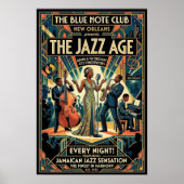ヴィンテージ・ジャズ1930年代アートポスター ポスター (正面)