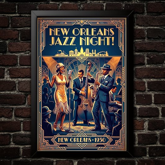 ヴィンテージ・ジャズ1930年代アートポスター ポスター