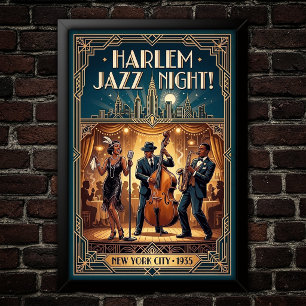 ヴィンテージ・ジャズ1930年代アートポスター ポスター