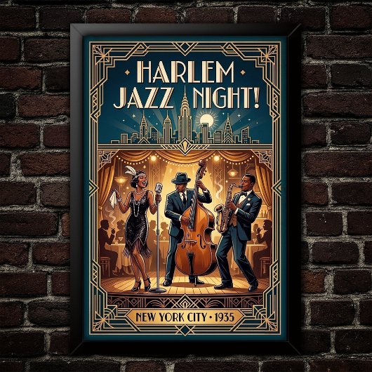 ヴィンテージ・ジャズ1930年代アートポスター ポスター