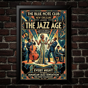 ヴィンテージ・ジャズ1930年代アートポスター ポスター