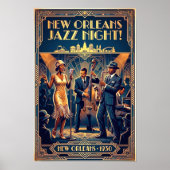 ヴィンテージ・ジャズ1930年代アートポスター ポスター (正面)