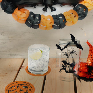 ヴィンテージ ジャックオランタン パンプキン オリジナル ハロウィン ラウンドペーパーコースター