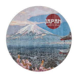 ヴィンテージ·ジャパン富士山旅行 カッティングボード