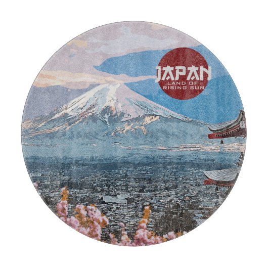 ヴィンテージ·ジャパン富士山旅行     カッティングボード (正面)