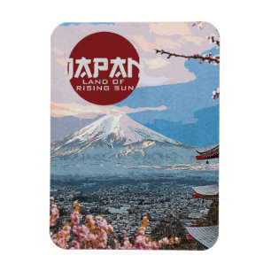 ヴィンテージ·ジャパン富士山旅行 マグネット