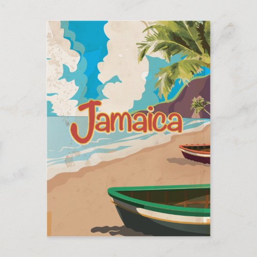 ヴィンテージ ジャマイカ 旅行ポスター ポストカード (正面)