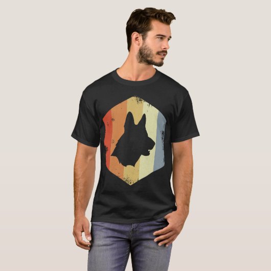 ヴィンテージ ジャーマンシェパード Tシャツ (正面フル)