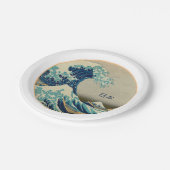 ヴィンテージ・ジャ素晴らしパン、神奈川の波とパーティー・ホット ペーパープレート (アングル)